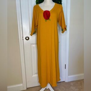 MAREENE KEENE WOMAN DRESS W/ SILK FLOWERS SIZE M